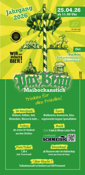 Maibockanstich Eintrittskarte 25.04.2026
